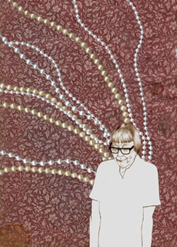 Sigr&iacute;&eth;ur N&iacute;elsd&oacute;ttir collage by Ingibj&ouml;rg Birgisd&oacute;ttir